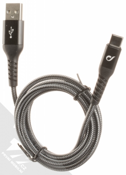 CellularLine Extreme Car Charger Kit 15W nabíječka do auta s USB výstupem a odolný USB kabel s USB Type-C konektorem černá (black) USB kabel komplet