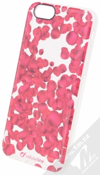 CellularLine Style Roses ochranný kryt s motivem růží pro Apple iPhone 6, iPhone 6S průhledná (transparent)