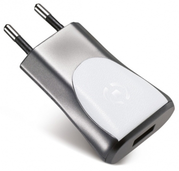 Celly HOME1U luxusní nabíječka do sítě s USB výstupem 1A pro mobilní telefon, mobil, smartphone bílá (white)