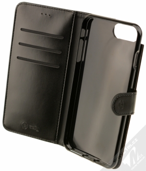 Celly Wally Black Edition flipové pouzdro pro Apple iPhone 7 Plus černá (black) otevřené