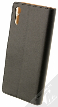 Celly Wally flipové pouzdro pro Sony Xperia XZ černá (black) zezadu