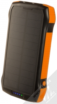 Choetech B657 powerbanka 20000mAh se solární nabíjením černá oranžová (black orange)