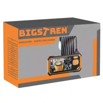 Bigstren Inskam129 Endoskop, inspekční kamera s 5m dlouhým kabelem, FullHD, IP67 černá oranžová (black orange)