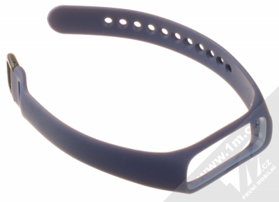 Devia Deluxe Sport Band silikonový pásek na zápěstí pro Samsung Galaxy Fit e tmavě modrá (navy blue) rozepnuté