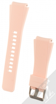 Devia Deluxe Sport Band Straight silikonový pásek na zápěstí s univerzální osičkou 22mm růžová (pink)