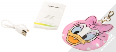 Disney Daisy Duck Pendant Power Bank záložní zdroj 2200mAh jako přívěšek s motivem růžová (pink) balení