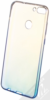 Forcell Blueray TPU ochranný silikonový kryt pro Huawei P Smart průhledná modrá (transparent blue) zepředu