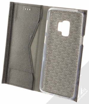 Forcell Bravo Book flipové pouzdro pro Samsung Galaxy S9 černá (black) otevřené