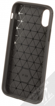 Forcell Carbon ochranný kryt pro Apple iPhone XR černá (black) zepředu