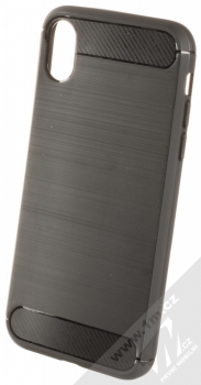 Forcell Carbon ochranný kryt pro Apple iPhone XR černá (black)