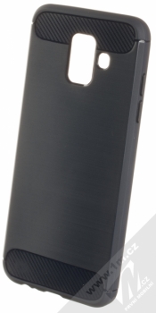 Forcell Carbon ochranný kryt pro Samsung Galaxy A6 (2018) šedomodrá (graphite)
