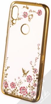 Forcell Diamond Flower TPU ochranný kryt pro Xiaomi Redmi 7 zlatá (gold)
