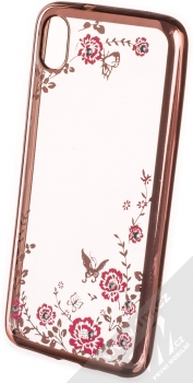 Forcell Diamond Flower TPU ochranný kryt pro Xiaomi Redmi 7A růžově zlatá (rose gold)