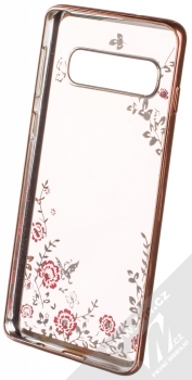 Forcell Diamond TPU ochranný kryt pro Samsung Galaxy S10 růžově zlatá (rose gold) zepředu