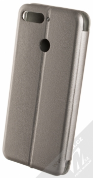Forcell Elegance Book flipové pouzdro pro Huawei Y6 Prime (2018) kovově šedá (steel) zezadu