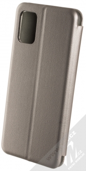 Forcell Elegance Book flipové pouzdro pro Samsung Galaxy A71 kovově šedá (steel) zezadu