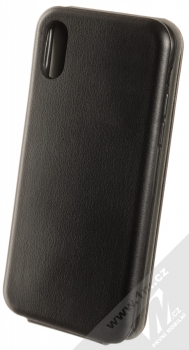 Forcell Elegance Flexi flipové pouzdro pro Apple iPhone X, iPhone XS černá (black) zezadu