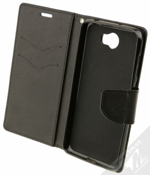 Forcell Fancy Book flipové pouzdro pro Huawei Y5 II černá (black) otevřené