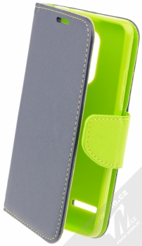 Forcell Fancy Book flipové pouzdro pro Lenovo K6 modro limetkově zelená (blue lime)