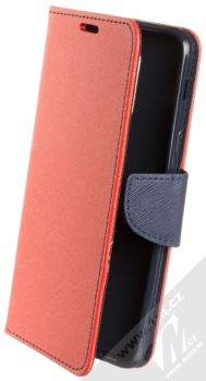 Forcell Fancy Book flipové pouzdro pro Samsung Galaxy A6 Plus (2018) červená modrá (red blue)