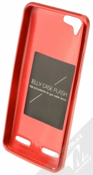 Forcell Jelly Case TPU ochranný silikonový kryt pro Lenovo K5, K5 Plus červená (red) zepředu