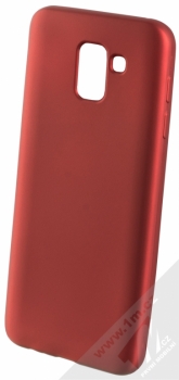 Forcell Jelly Matt Case TPU ochranný silikonový kryt pro Samsung Galaxy J6 (2018) červená (red)