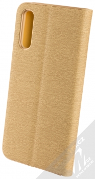 Forcell Luna flipové pouzdro pro Samsung Galaxy A50 zlatá (gold) zezadu