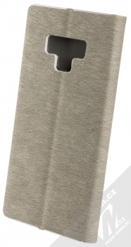 Forcell Luna Silver flipové pouzdro pro Samsung Galaxy Note 9 stříbrná (silver) zezadu