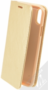 Forcell Magnet Book flipové pouzdro pro Apple iPhone X zlatá (gold)