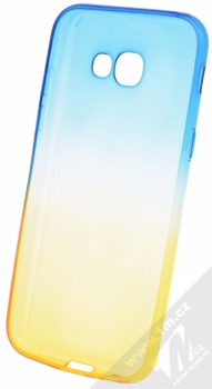 Forcell Ombre TPU ochranný kryt pro Samsung Galaxy A5 (2017) modrá zlatá (blue gold) zepředu