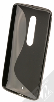 Forcell S Case silikonové pouzdro pro Moto X Play černá (black) zepředu