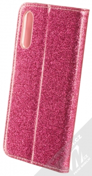 Forcell Shining Book třpytivé flipové pouzdro pro Samsung Galaxy A50 růžová (pink) zezadu