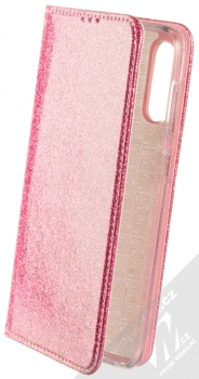 Forcell Shining Book třpytivé flipové pouzdro pro Samsung Galaxy A50 růžová (pink)
