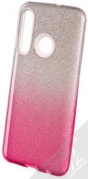 Forcell Shining Duo třpytivý ochranný kryt pro Huawei P Smart (2019) stříbrná růžová (silver pink)