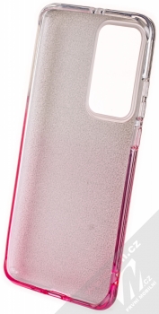 Forcell Shining Duo třpytivý ochranný kryt pro Huawei P40 Pro stříbrná růžová (silver pink) zepředu