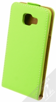 ForCell Slim Flip Flexi otevírací pouzdro pro Samsung Galaxy A3 (2016) limetkově zelená (lime) zezadu