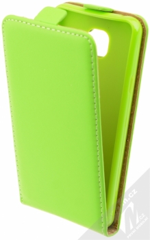 ForCell Slim Flip Flexi otevírací pouzdro pro Samsung Galaxy A3 (2016) limetkově zelená (lime)