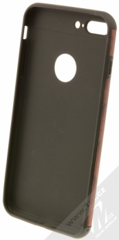 Forcell Wood ochranný kryt s motivem dřeva pro Apple iPhone 7 Plus, iPhone 8 Plus hnědá černá (brown black) zepředu