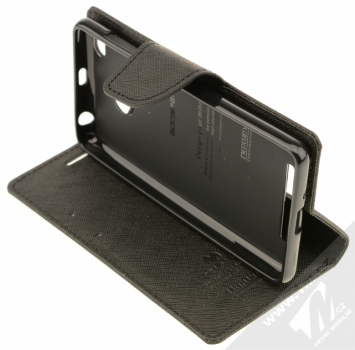Goospery Fancy Diary flipové pouzdro pro Xiaomi Redmi 3 Pro, Redmi 3S Prime černá (black) stojánek