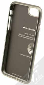 Goospery i-Jelly Case TPU ochranný kryt pro Apple iPhone 7 šedá (metal grey) zepředu