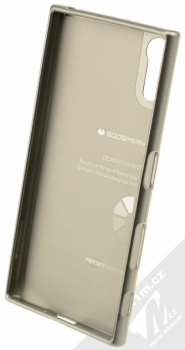 Goospery i-Jelly Case TPU ochranný kryt pro Sony Xperia XZ šedá (metal grey) zepředu