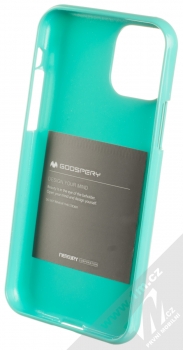 Goospery Jelly Case TPU ochranný silikonový kryt pro Apple iPhone 11 Pro mátově zelená (mint green) zepředu