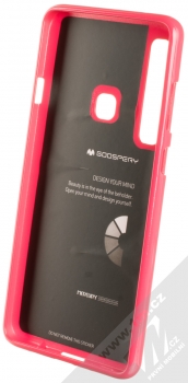 Goospery Jelly Case TPU ochranný silikonový kryt pro Samsung Galaxy A9 (2018) sytě růžová (hot pink) zepředu