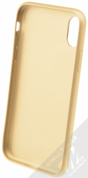 Guess 4G Flower Desire Hard Case ochranný kryt pro Apple iPhone X (GUHCPX4GROG) tmavě šedá zlatá (dark grey gold) zepředu