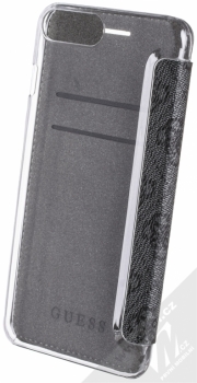 Guess Charms 4G flipové pouzdro pro Apple iPhone 6 Plus, iPhone 6S Plus, iPhone 7 Plus, iPhone 8 Plus (GUFLBKI8LGF4GGR) šedá (grey) zezadu