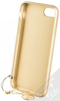 Guess Charms 4G ochranný kryt pro Apple iPhone 6, iPhone 6S, iPhone 7, iPhone 8 (GUHCI8GF4GBR) hnědá zlatá (brown gold) zepředu