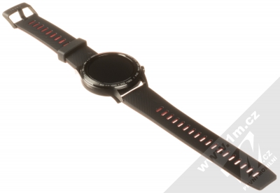 Honor Watch Magic chytré hodinky černá červená (lava black) rozepnuté