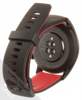 Honor Watch Magic chytré hodinky černá červená (lava black) zezadu