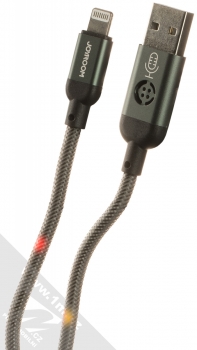 Joyroom Voice Control LED Light USB kabel s Apple Lightning konektorem (S-1230N16AL) šedá (grey)