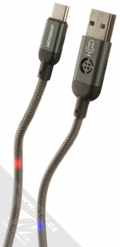 Joyroom Voice Control LED Light USB kabel s USB Type-C konektorem (S-1230N16TC) šedá (grey)